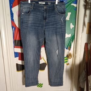 Women's Jeans Distressed Very Very Good Stretch 16w Boyfriend